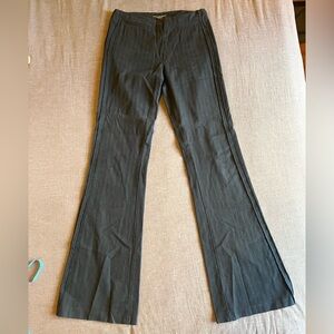 Isabel de Pedro Navy Herringbone Flare Pants - 4